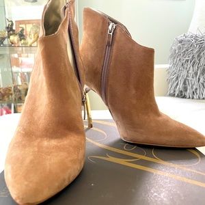Golden Spike Heel Booties